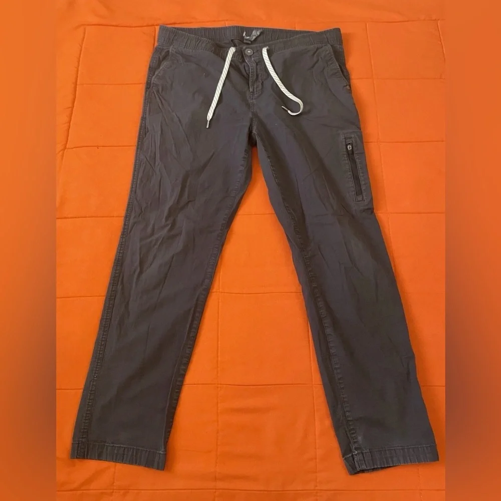 Vuori Joggers Womens XL Blue Ripstop Climber Pants Stretch Drawstring - Picture 2 of 8